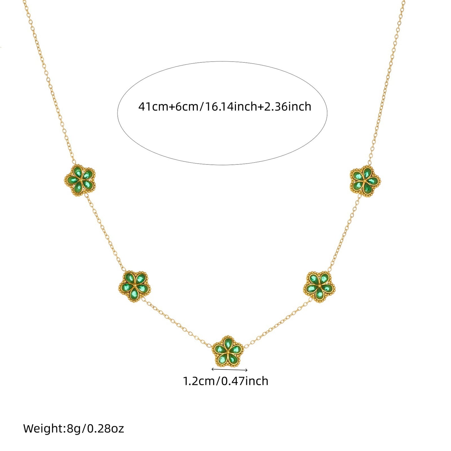 Vintage Elegant Gold Plated Stainless Steel Flower Rhinestone Jewelry Set for Women
