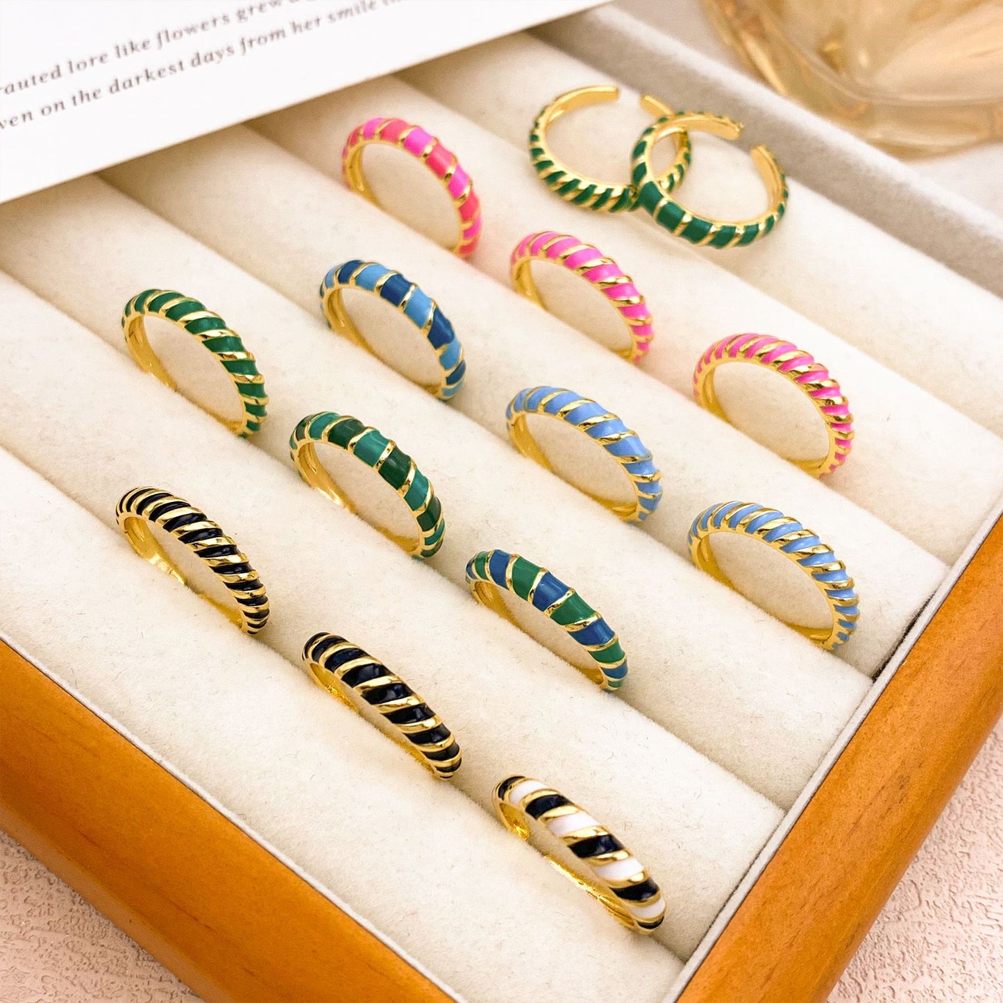 Minimalist Luxury Geometric Open Ring Alloy Gold Plated Women's Jewelry