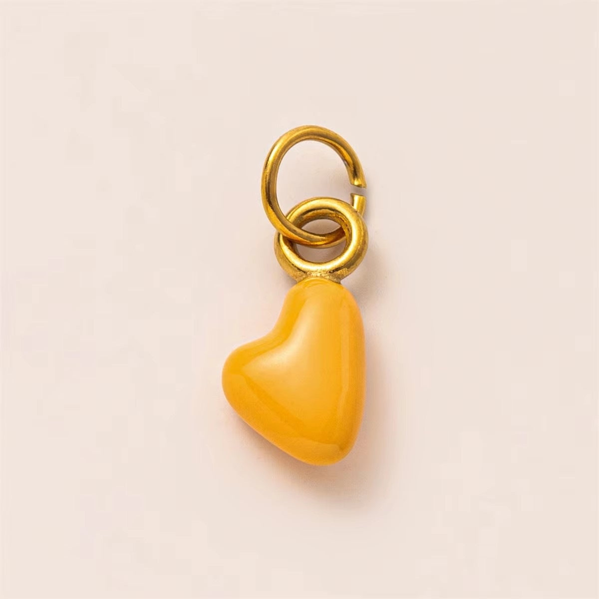 Sweet Striped Brass 18K Gold Plated Charm Bar