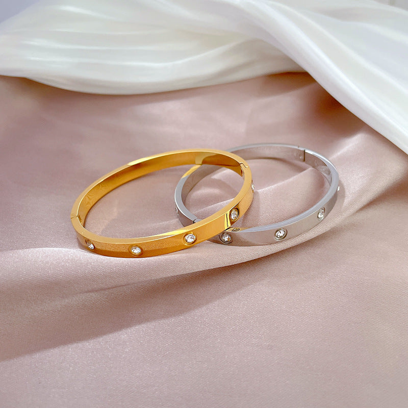 Vintage Minimalist Luxury Titanium Steel Bracelet