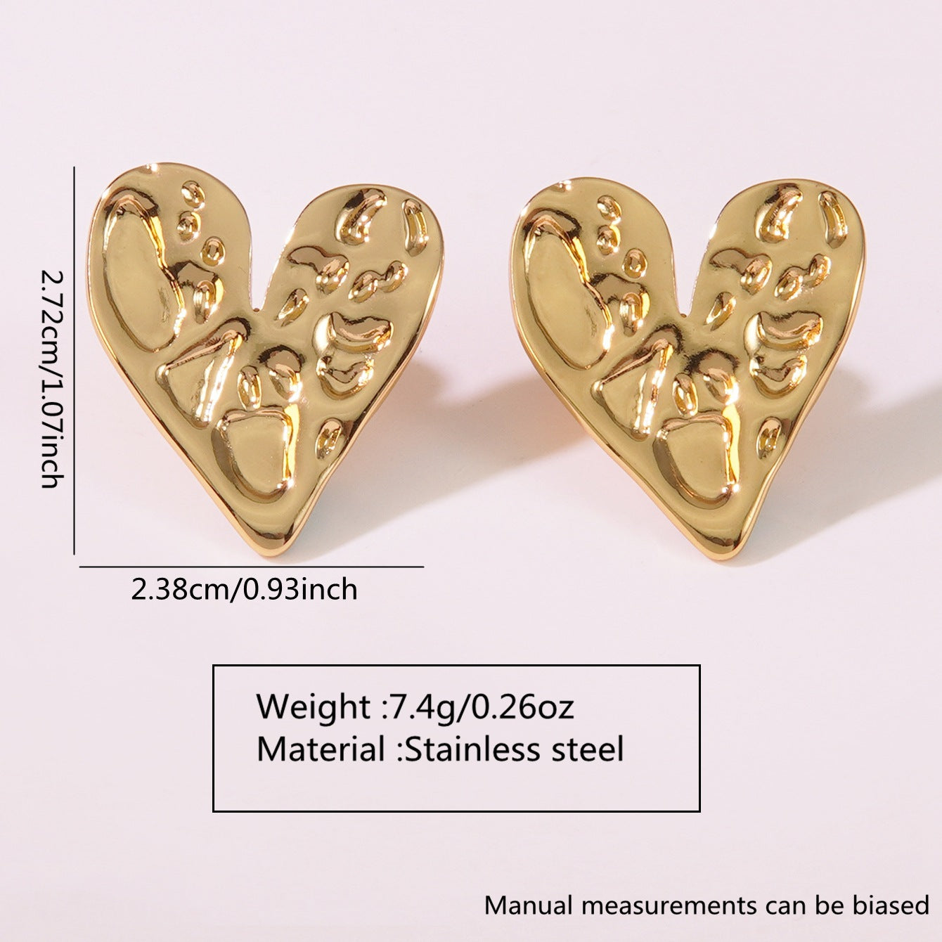 Elegant Gold Plated Stainless Steel Leaf Earrings for Women