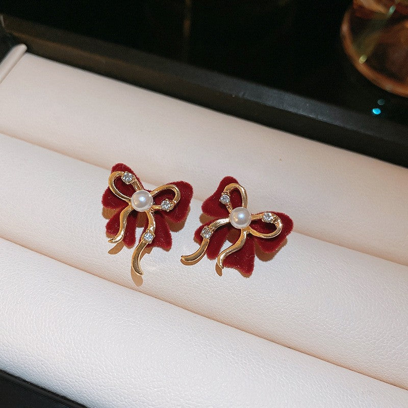 Retro Minimalist Geometric Resin Earrings with Zirconia Accents and 925 Silver Posts for Women