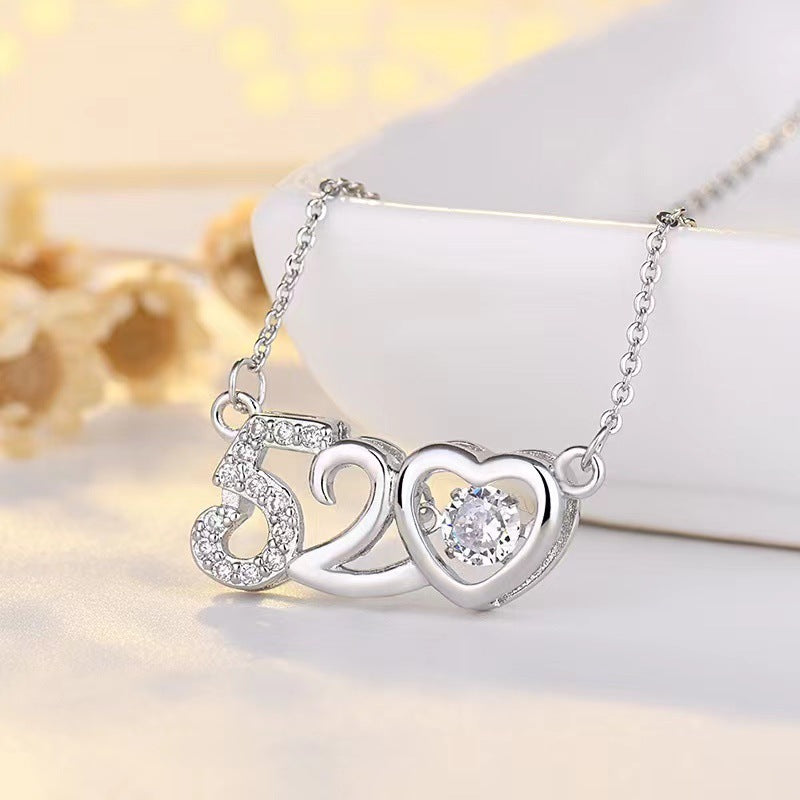 Collana girocollo con ciondolo minimalista geometrico in acciaio al titanio con finitura placcata per donne, con catena regolabile a onda d'acqua, idea regalo