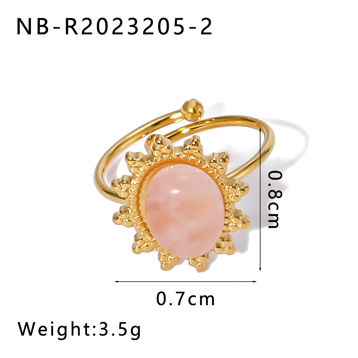 Anello Geometrico in Acciaio Inossidabile con Intarsi in Occhio di Tigre e Turchese, Anello da Donna Regolabile alla Moda