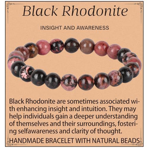 Natural Crystal Agate Round Beaded Stretch Bracelet Unisex