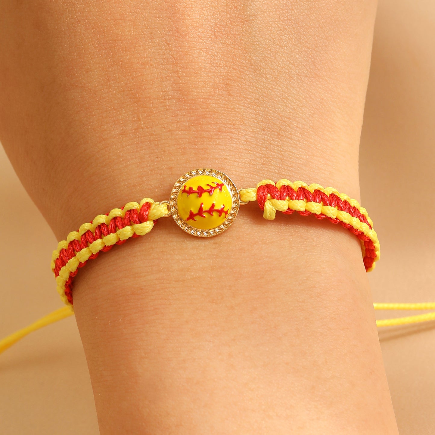 Bracciale in lega rotondo intrecciato sportivo unisex