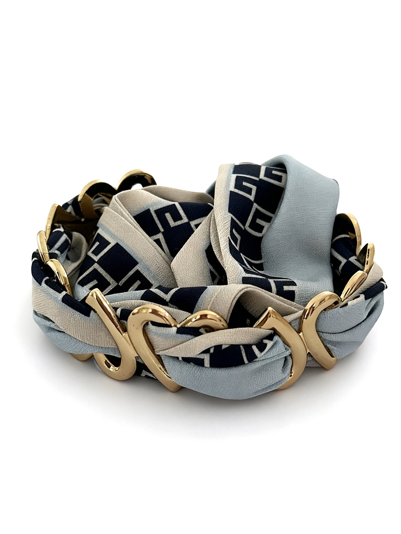 Vintage Gold Plated Floral Heart Irregular Stainless Steel Bracelet for Women