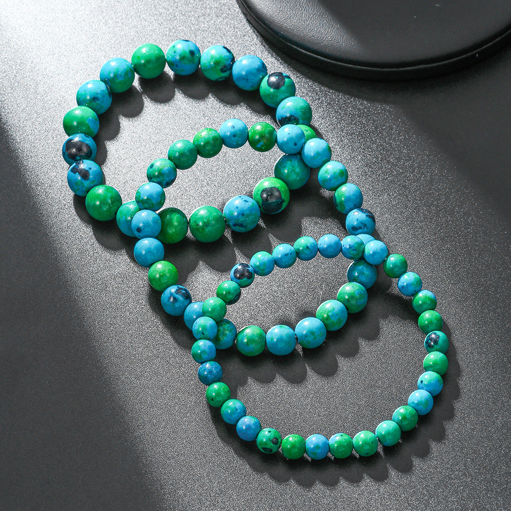 Handmade Geometric Agate Beaded Bracelet Unisex