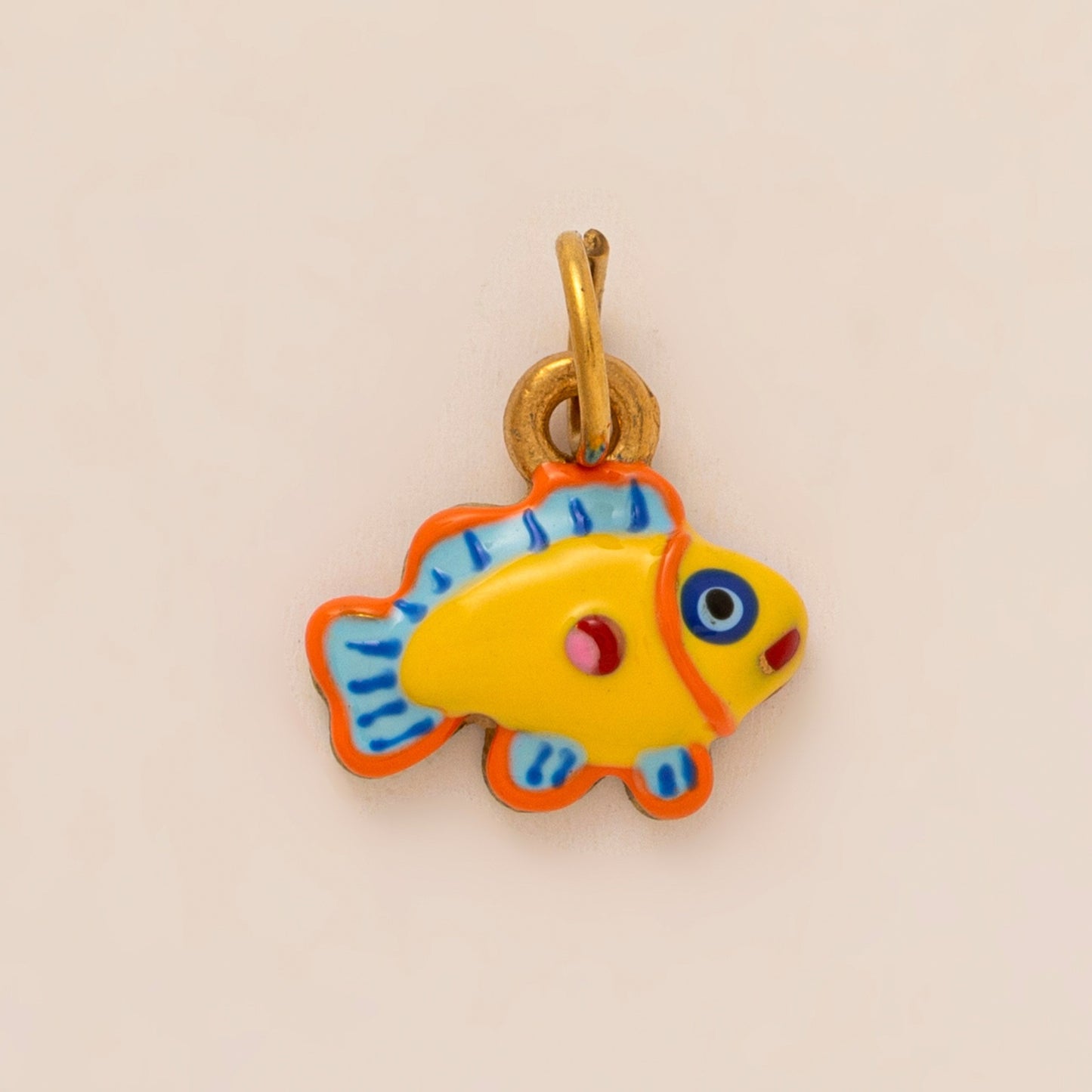 Sweet 18K Gold Plated Stainless Steel PVD Fish Butterfly Charm Bar