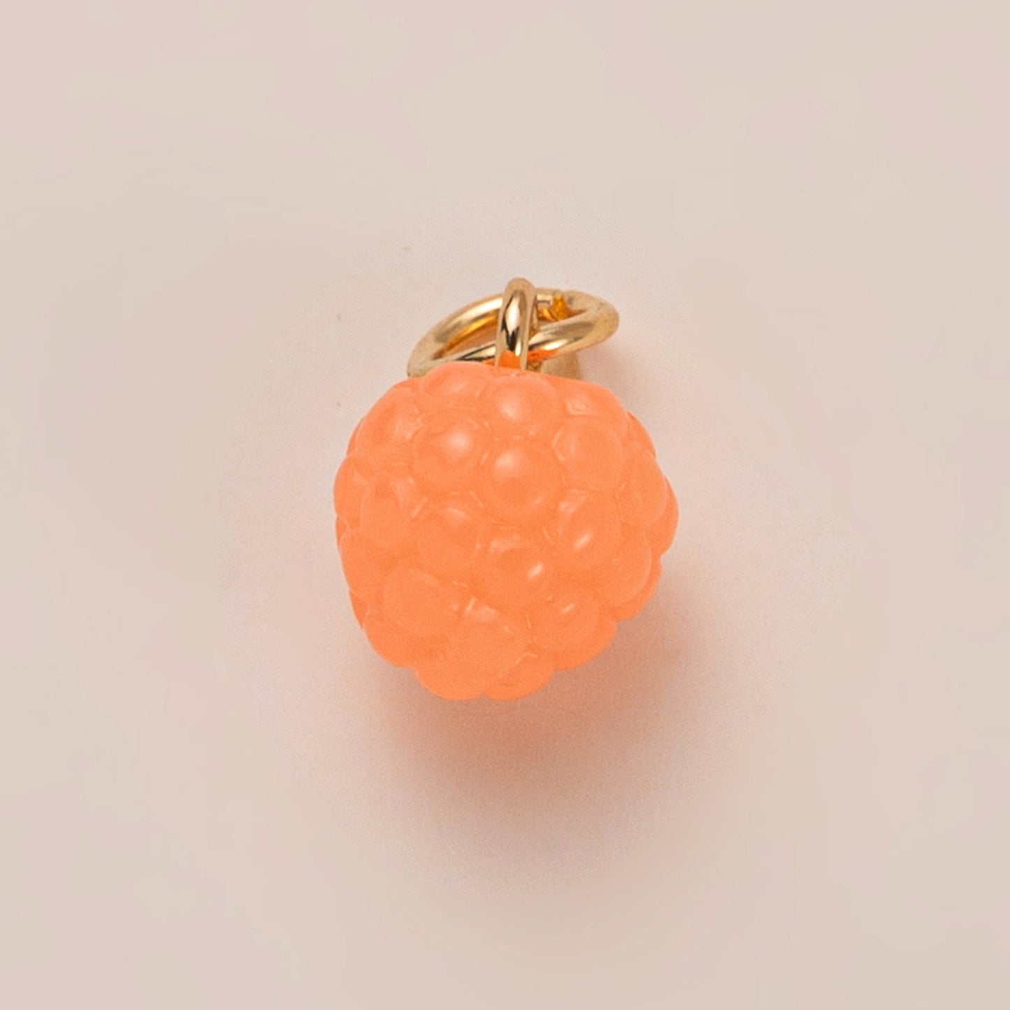 Fruit Charm Bar Plated Brass Cable Chain Necklace with Resin Pendants for Women