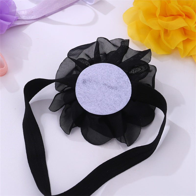 Simpatica Fascia per Capelli Floreale da Ragazza con Peonia Intagliata e Fascia Elastica