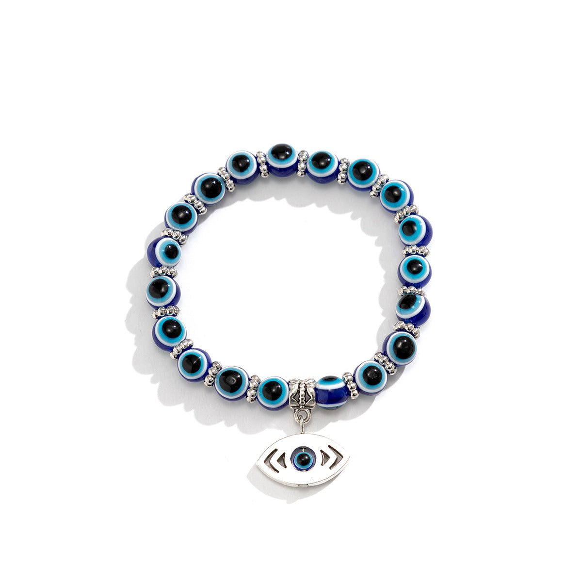 Minimalist Ethnic Acrylic Butterfly Evil Eye Beaded Bracelet for Women
