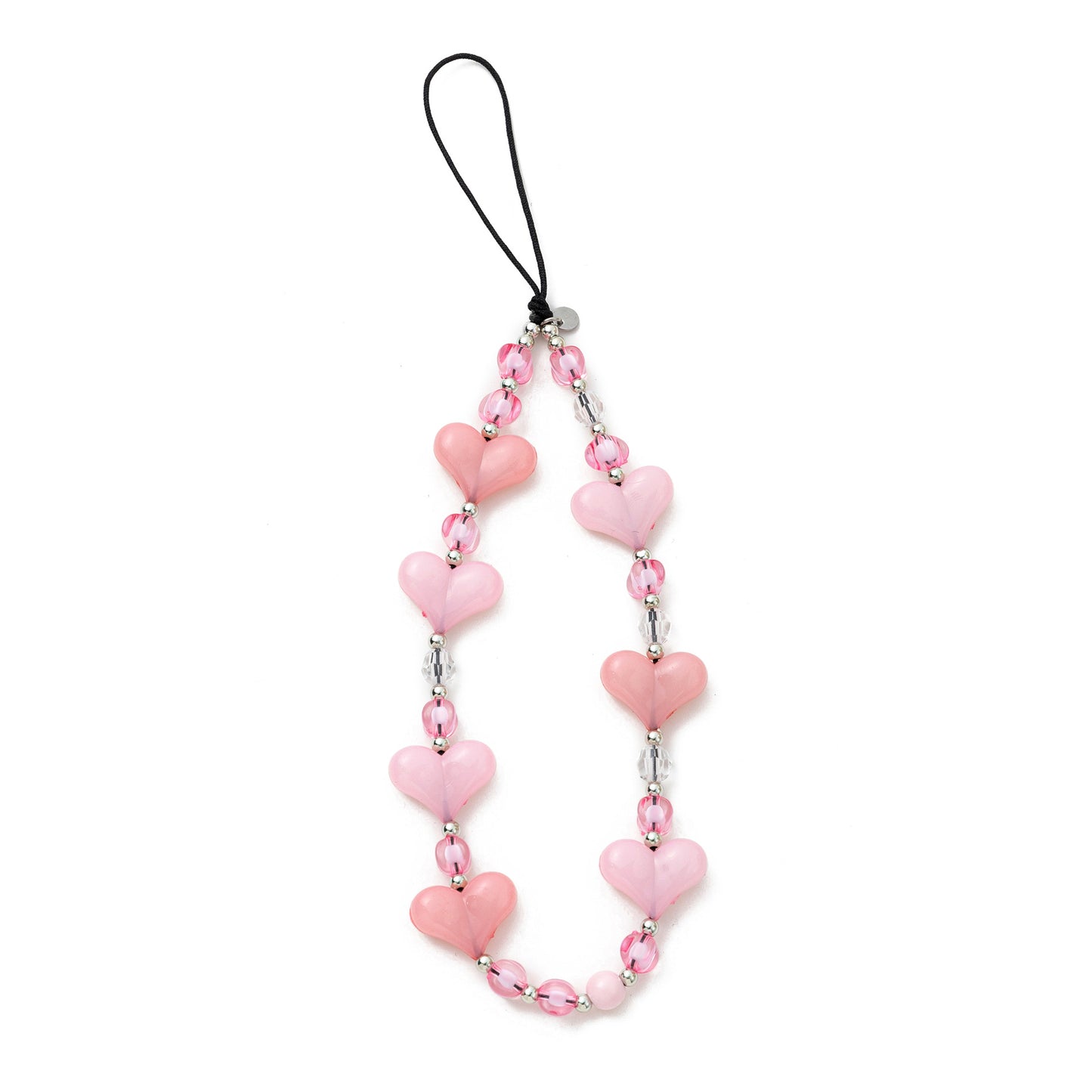 Heart Cloud Acrylic Plated Pendant Charm Chain