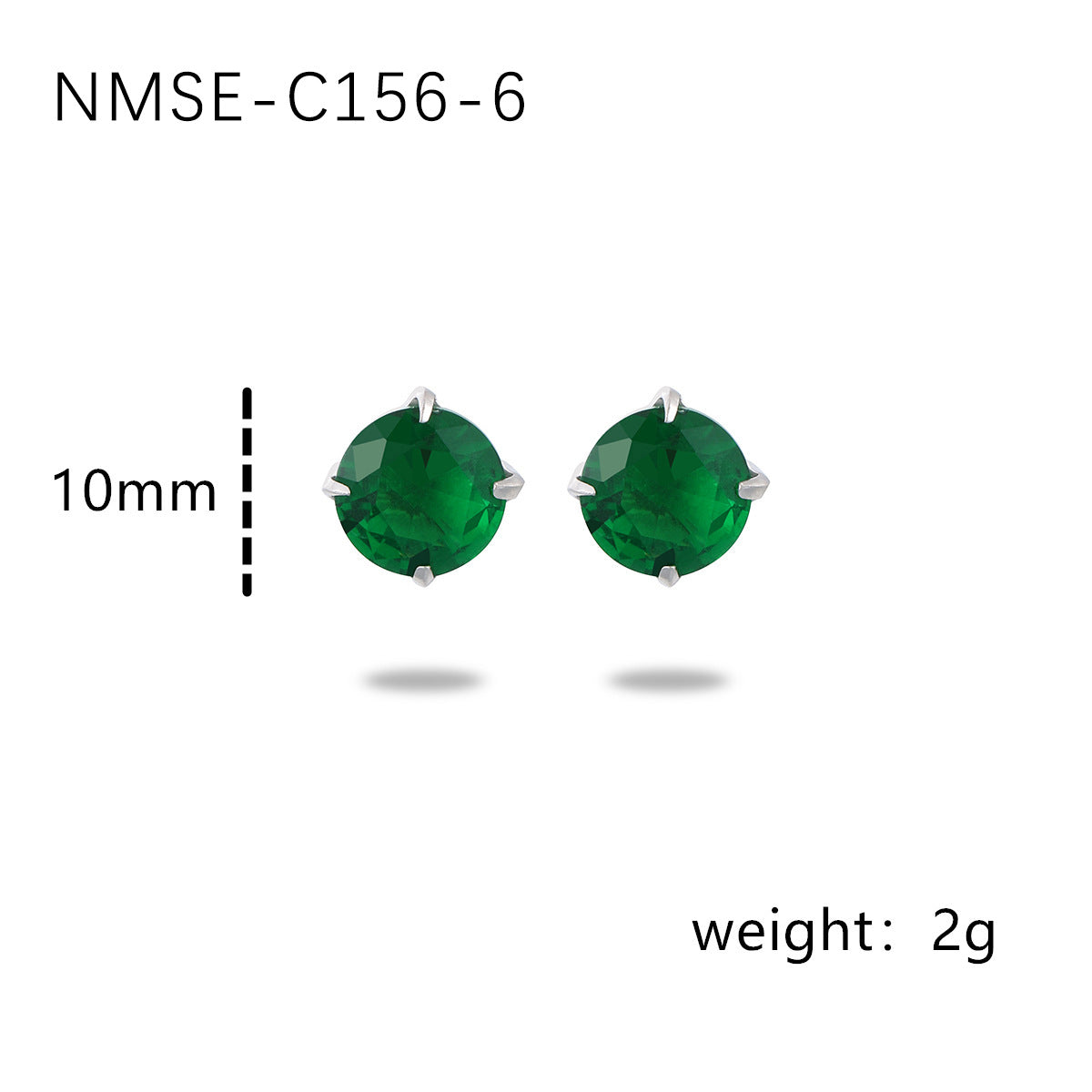 Pendientes minimalistas pequeños de acero inoxidable geométricos para mujer con circonita colorida y chapado al vacío en oro de 18K
