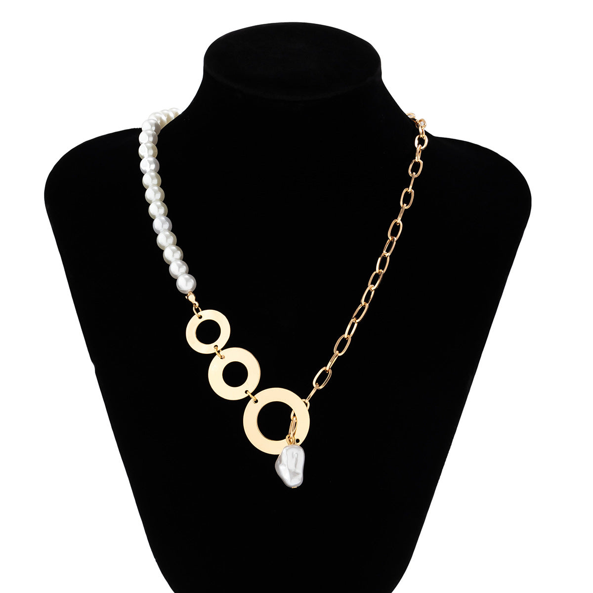 Vintage Minimalist Heart Alloy Plated Ball Chain Necklace