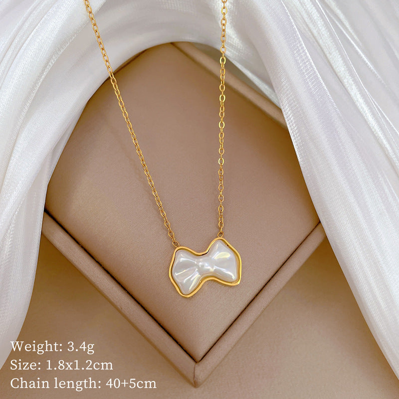Collana con pendente geometrico minimalista in titanio e acciaio placcato unisex