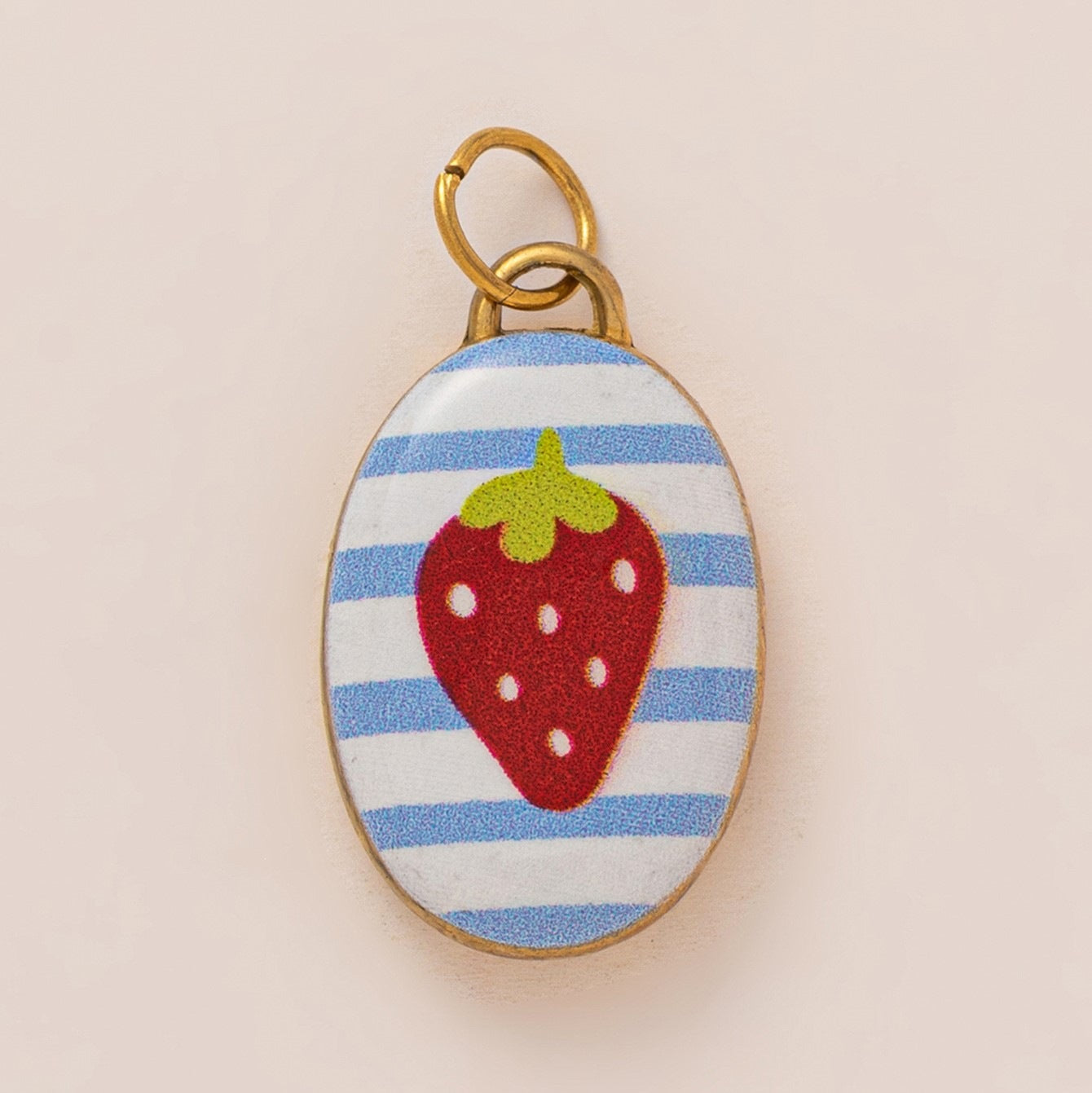 Colorful Fruit Pattern Resin Plated Charm Bar for Bag