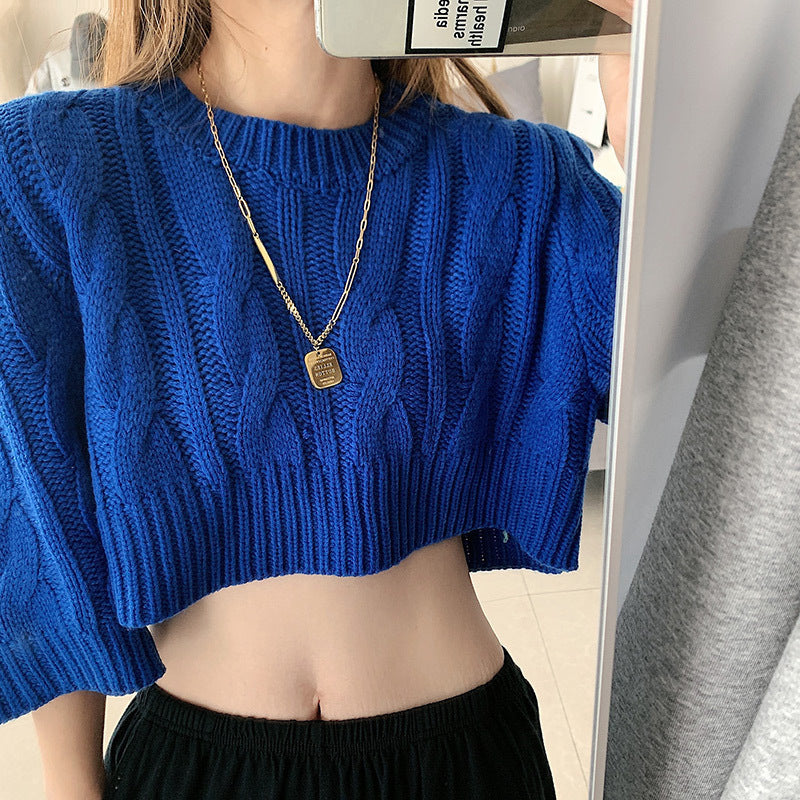Minimalist Geometric Square Letter Pendant Necklace for Women Titanium Steel Plated Clavicle Chain
