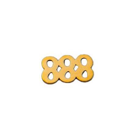 Vintage Luxury 18K Gold Plated Brass Geometric Floral Locket Pendant Charm Bar with Cable Chain
