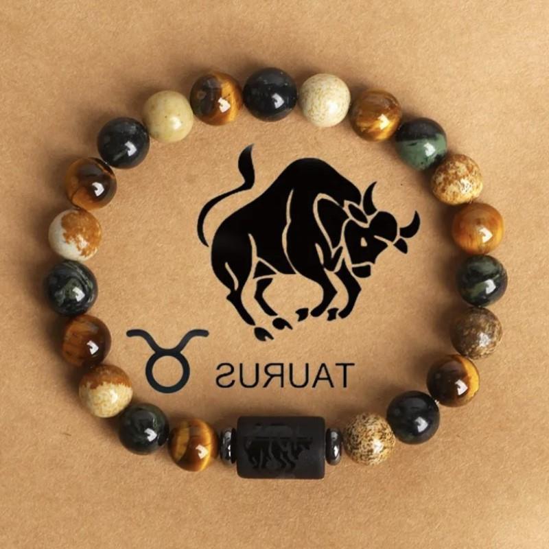 Casual Geometric Natural Stone Beaded Bracelet Crystal Handmade Unisex Jewelry