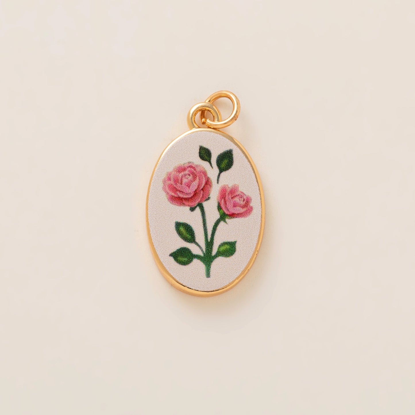 Minimalist Sweet Brass Plated Butterfly Heart Flower Charm Bar