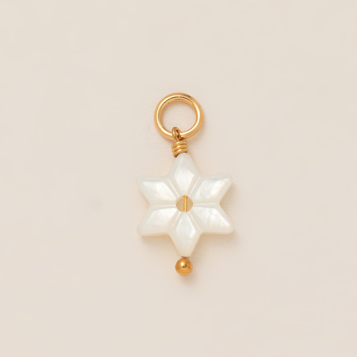 Vintage 18K Gold Plated Stainless Steel Heart Moon Star Geometric Necklace with Titanium Steel and Pearl Pendant