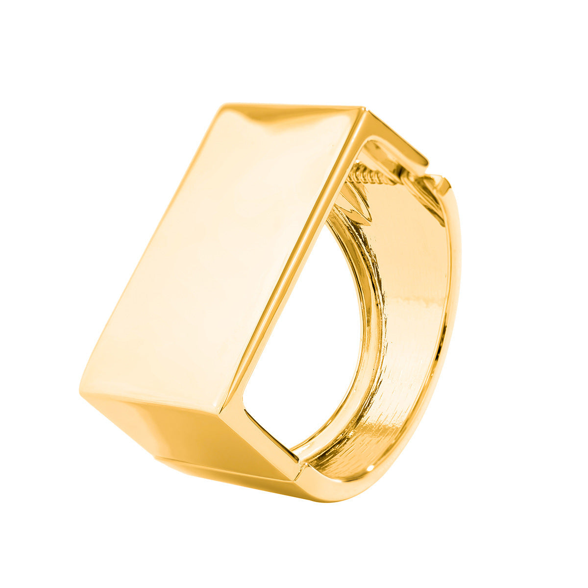 Bracciale Aperto in Lega Geometrico Quadrato Minimalista da Donna