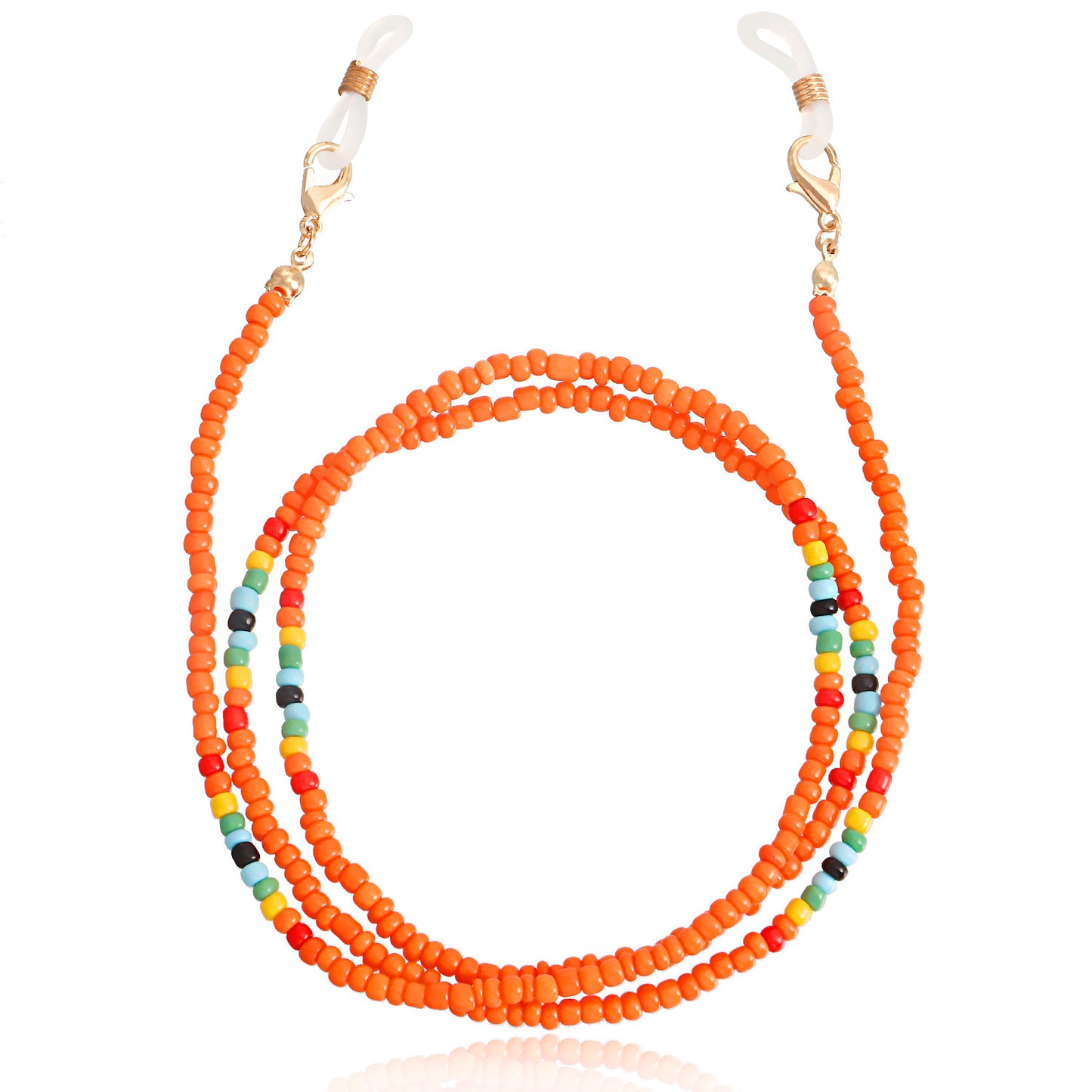 Colorful Alloy Ball Chain Glasses and Mask Holder