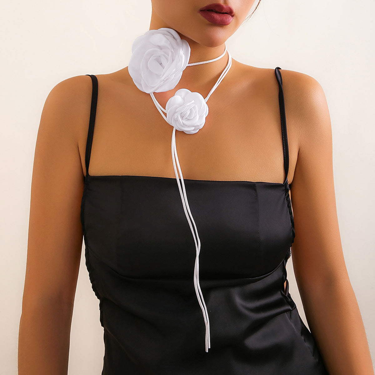 Vintage Floral Velvet Choker Necklace for Women