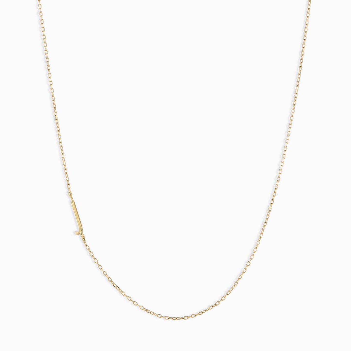 Collana con ciondolo a lettera maiuscola minimalista in acciaio inossidabile da donna con catena a maglie e finitura placcata