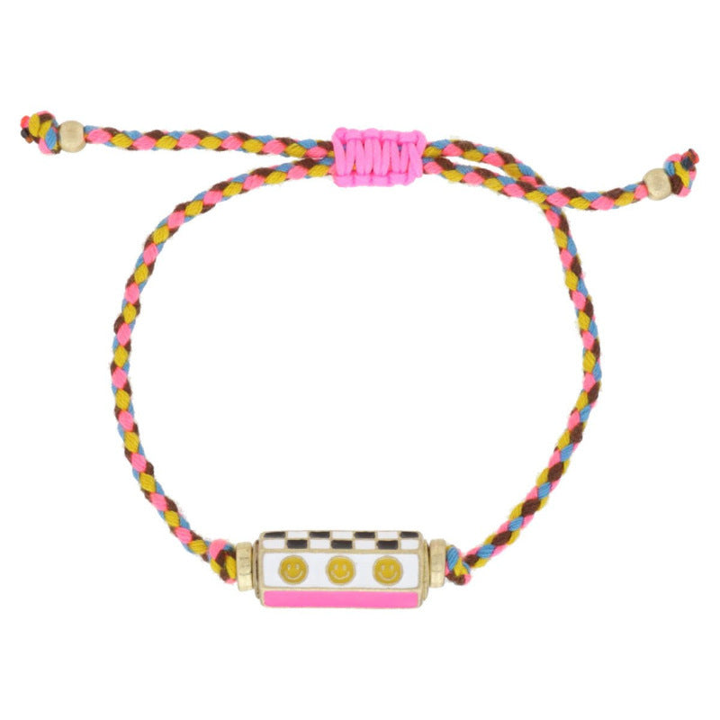 Braccialetto Minimalista con Ciondoli a Cuore e Stella in Ottone Placcato Oro, Catena a Maglie, Unisex