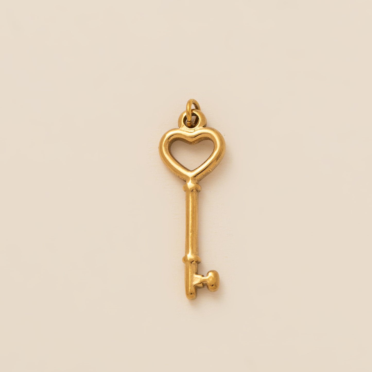 Casual Elegant Heart Stainless Steel PVD 18K Gold Plated Pendant Necklace for Unisex