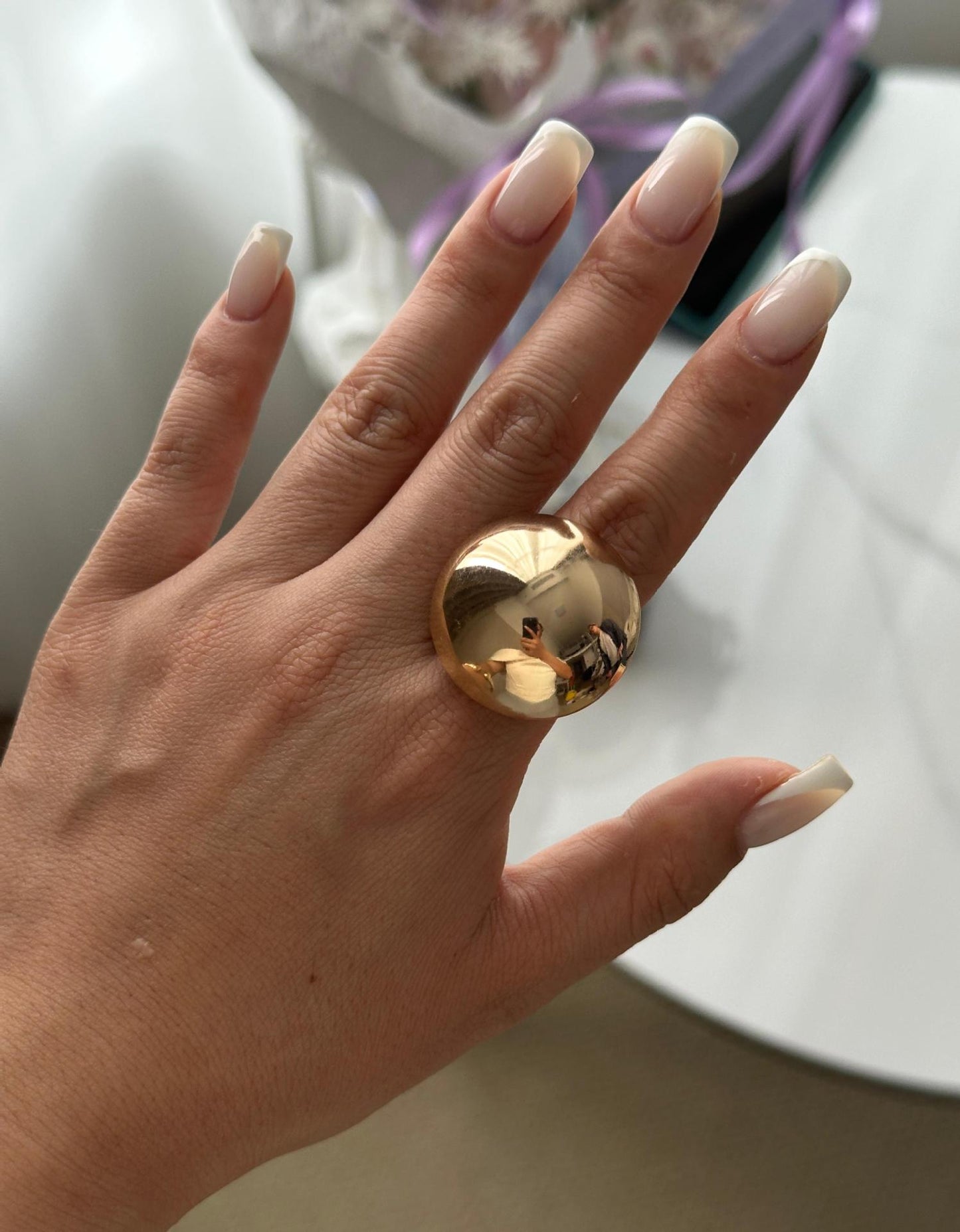 Fashion Gold Plated Alloy Round Geometric Hair Ring Set