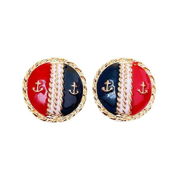 Vintage Floral and Heart-Shaped Alloy Stud Earrings with Gold Plating for Women