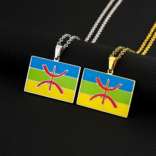 Vintage Geometric Stainless Steel Pendant Necklace with Titanium Steel Charm and Plated Finish for Unisex