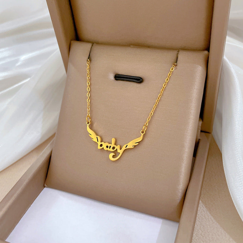 Collana girocollo minimalista in acciaio al titanio con pendente geometrico con perla tonda quadrata smussata unisex