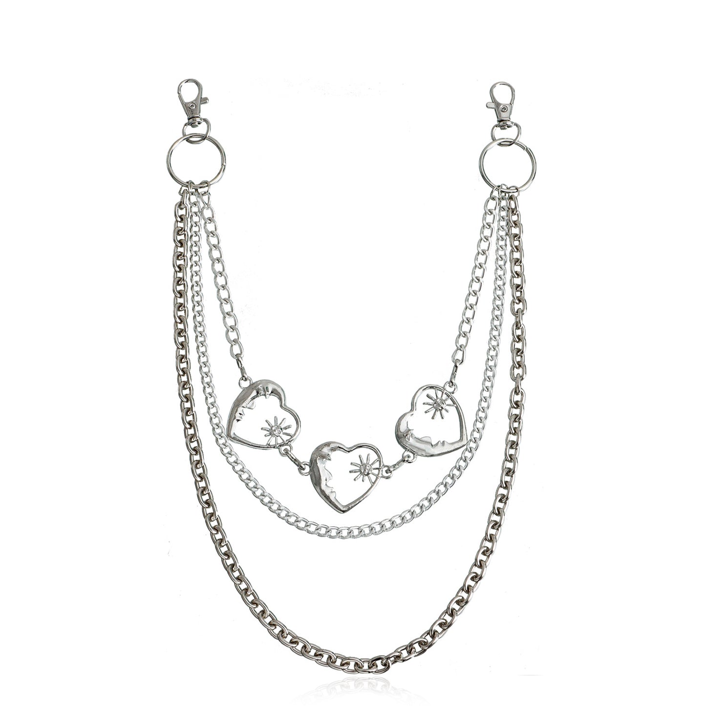 Punk Minimalist Skull Metal Waist Chain for Women