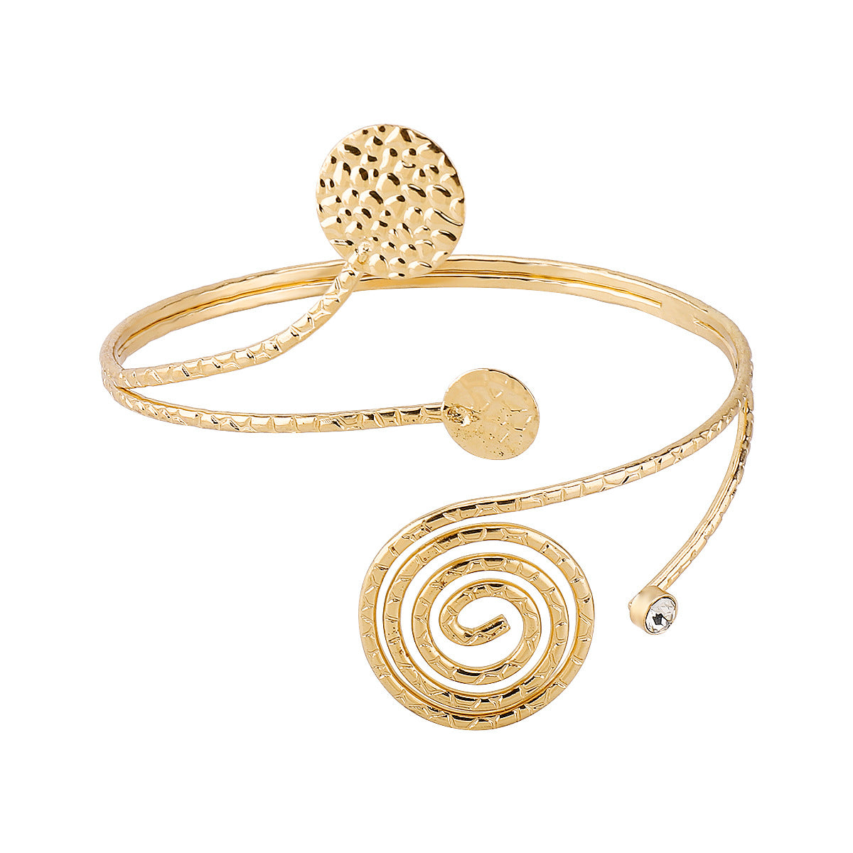 Bracciale a Polsino in Metallo Cavo a Forma di Farfalla Vintage con Strass Intarsiati per Fotografia, Viaggi, Stile