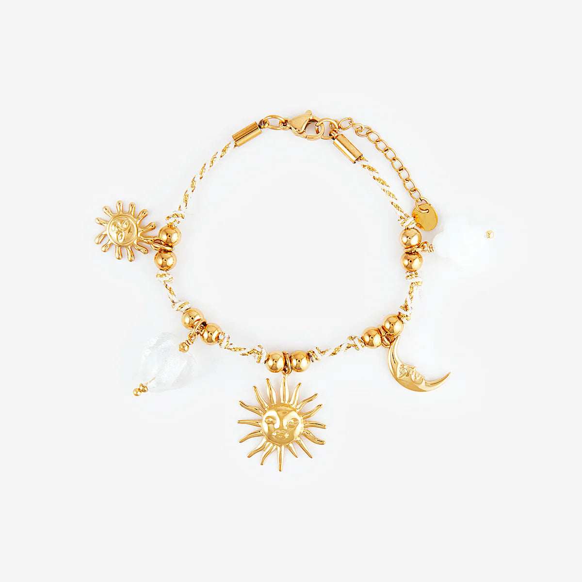 Fashion Unisex 18K Gold Plated Titanium Steel Necklace with Shell Starfish Whale Heart Pendants
