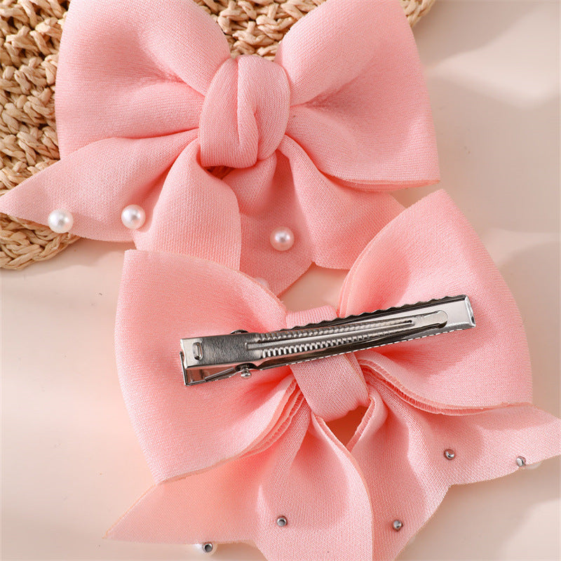 Fermaglio per Capelli a Fiocco in Resina Artigianale per Bambine con Dettagli Arricciati e in Rete, Stile Principessa, Accessorio Fresco per Capelli