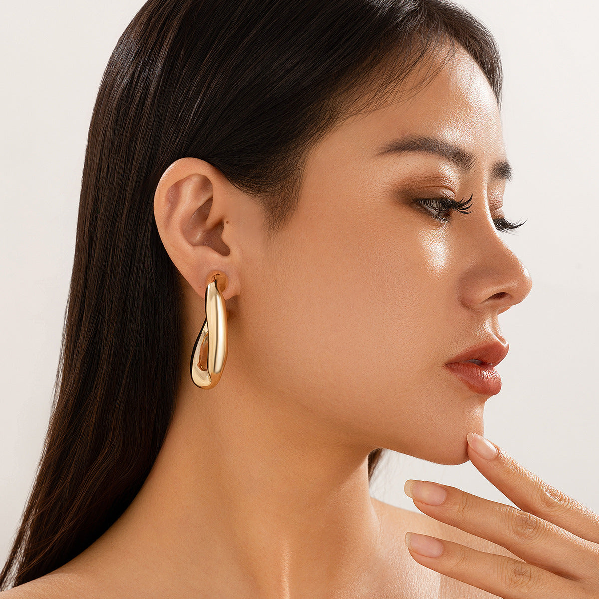 Vintage Geometric Alloy Plated Earrings for Women