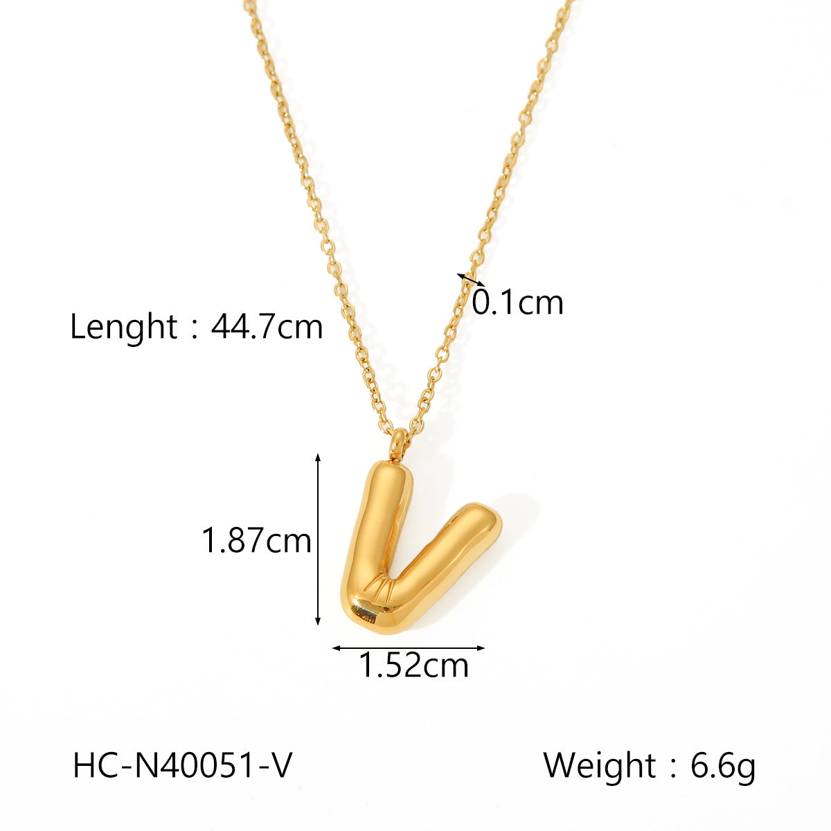 Collana con ciondolo a bolla in acciaio al titanio con finitura galvanica per donna, catena in acciaio inossidabile con ciondolo minimalista alla moda con alfabeto