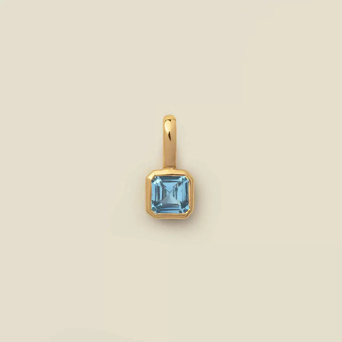 Vintage Geometric Stainless Steel 18K Gold PVD Plated DIY Charm Bar Necklace with 12 Birthstones