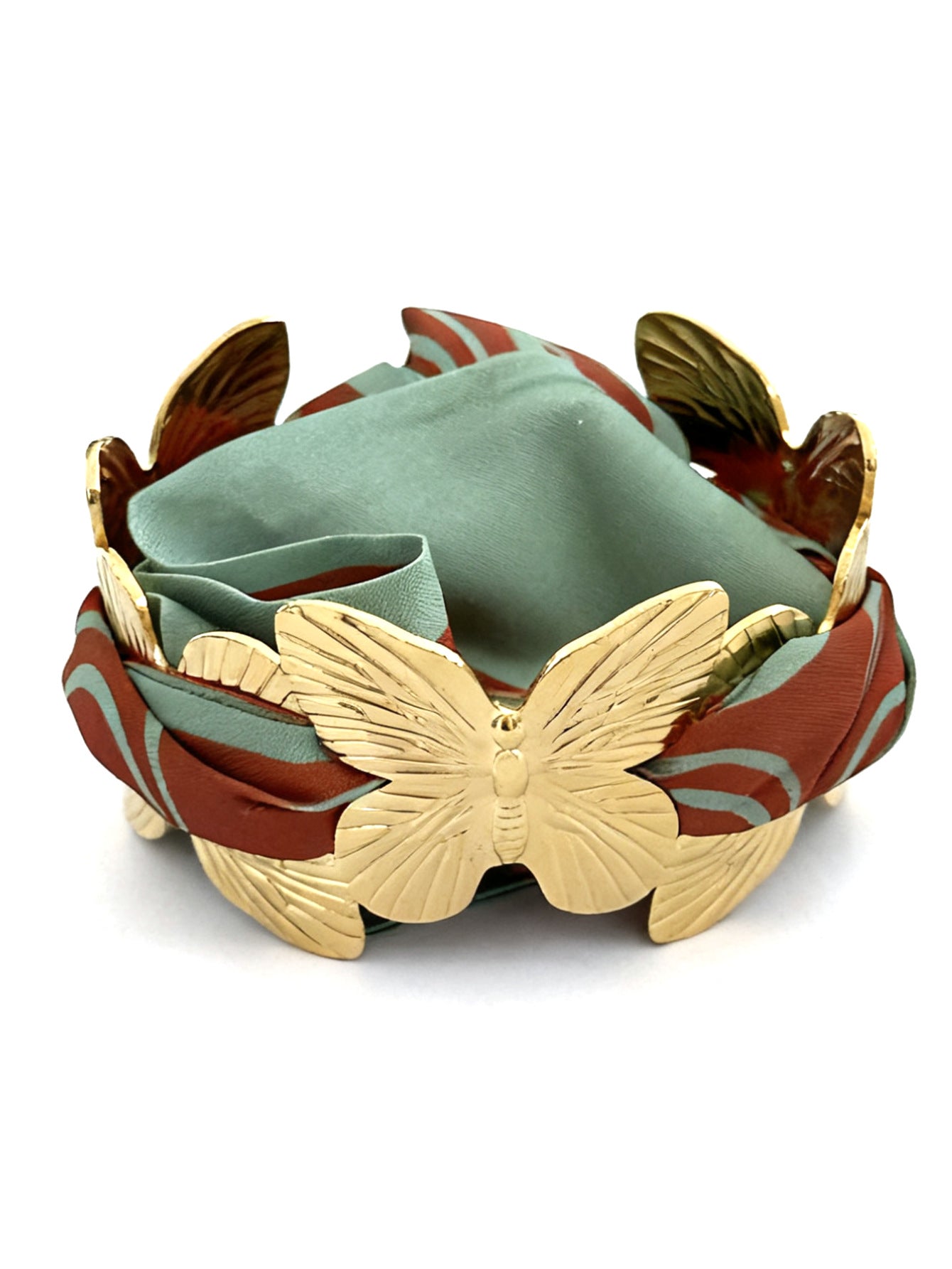 Bohemian Stainless Steel Plated Butterfly Open Cuff Bracelet for Women