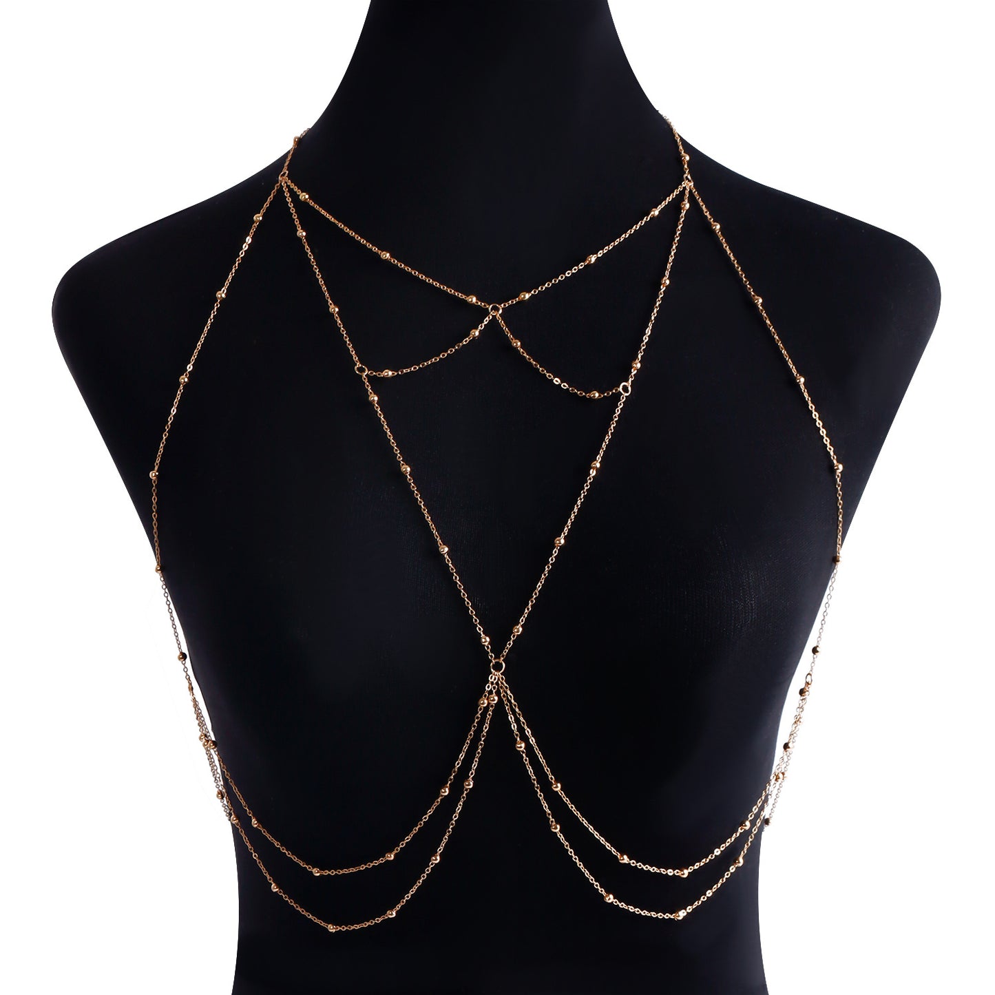 Minimalist Rhinestone Inlay Body Chain for Women