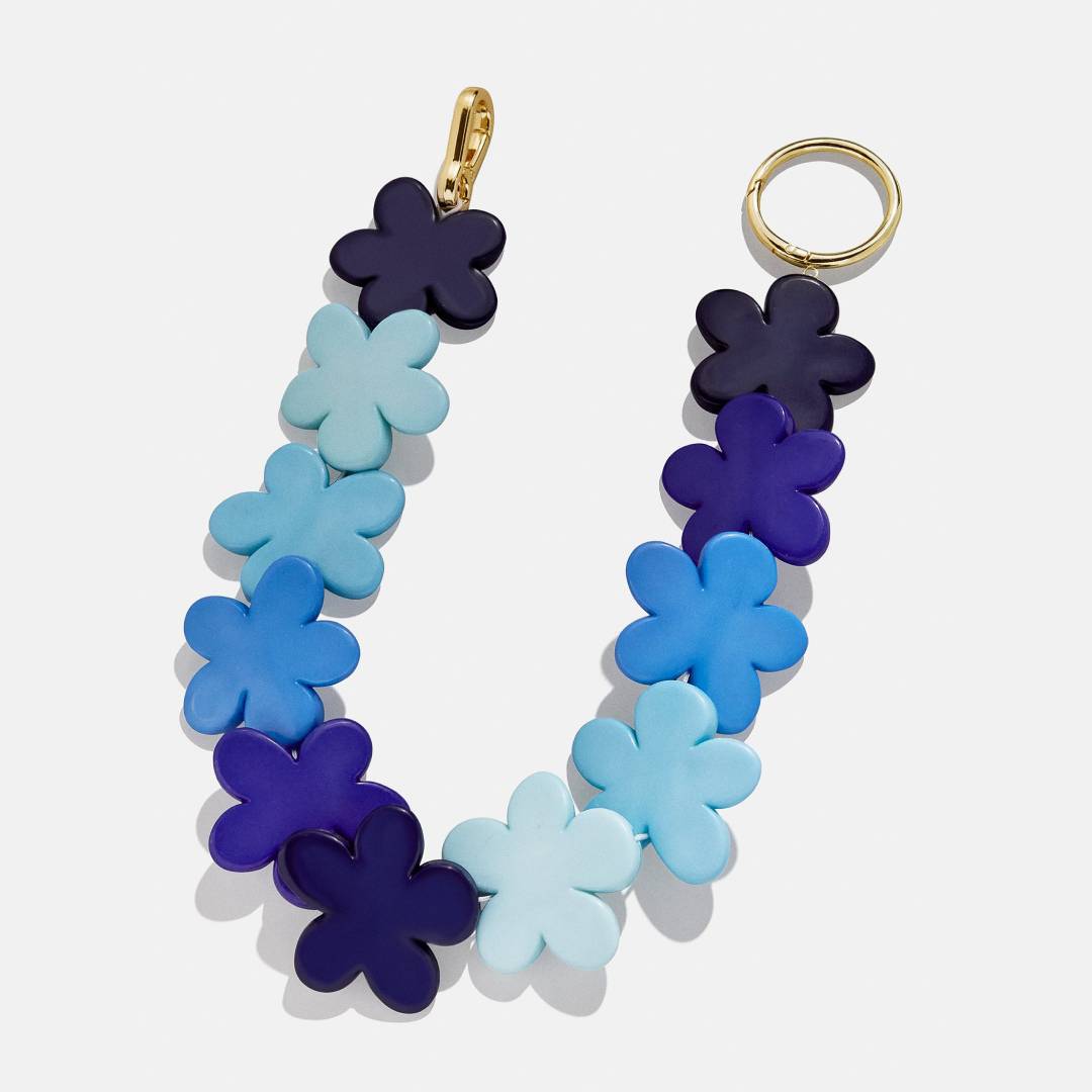 Minimalist Floral Plated Alloy Bag Charm