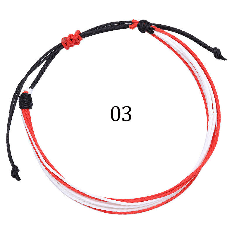 Handmade Braided Heart Nylon Friendship Bracelet Unisex