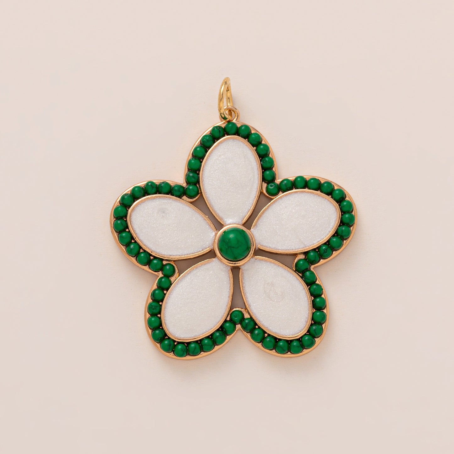 Minimalist Elegant Floral Plated Stainless Steel Charm Bar