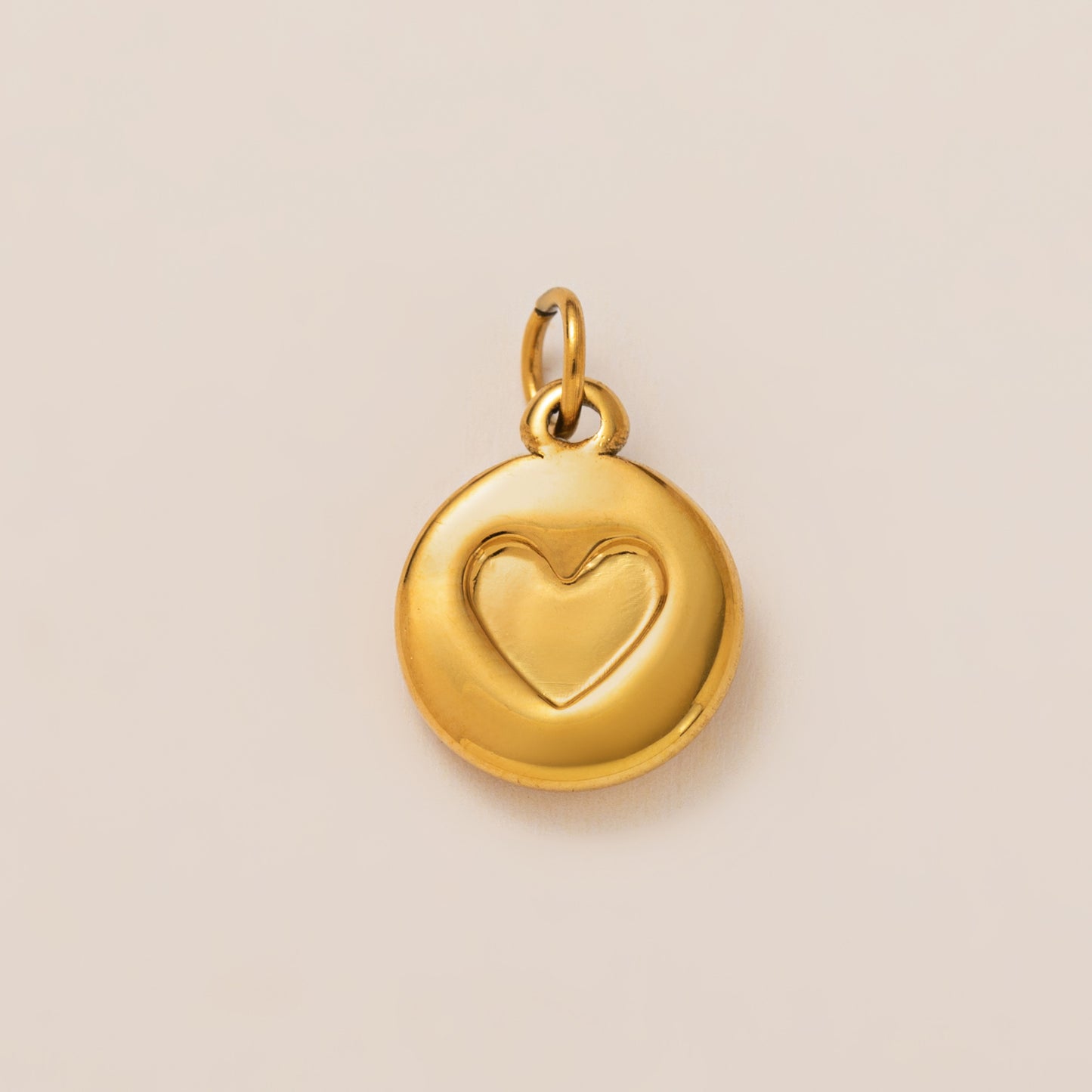 Minimalist Geometric Heart Stainless Steel PVD 18K Gold Plated DIY Charm Bar Necklace