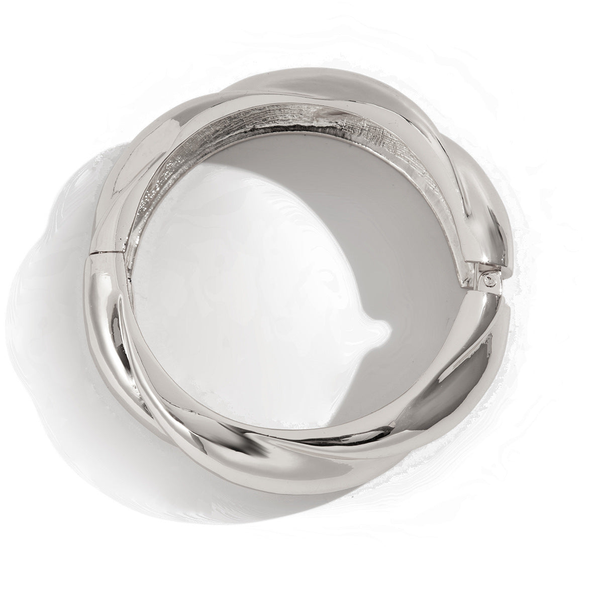Elegant Round Plated Zinc Alloy Bangle Bracelet Irregular Design Fashion Business Jewelry